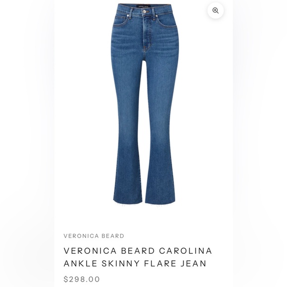 Veronica Beard Denim - VERONICA BEARD Carolina Ankle Skinny Flare High Rise Jean Women's Size 29